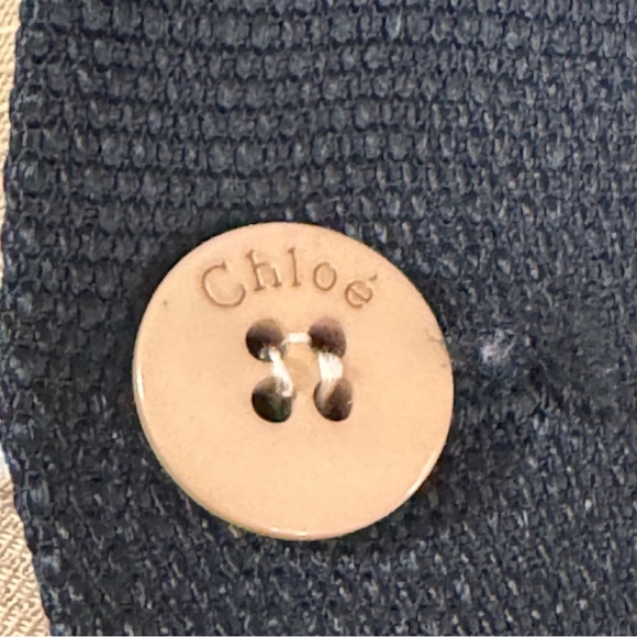 Chloe Black Wool Blend Trouser Pants Size 44 - Picture 11 of 14